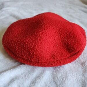 Betmar Red Beret Fleece Hat Vintage New York